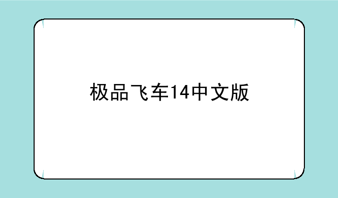 极品飞车14中文版