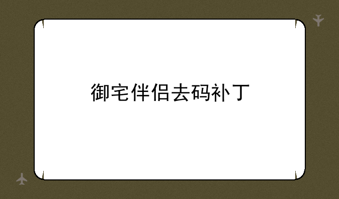 御宅伴侣去码补丁