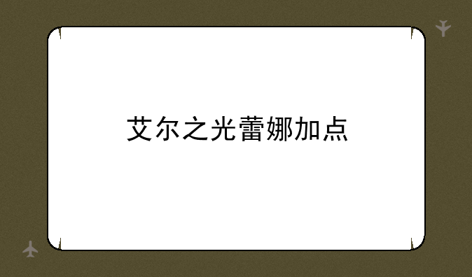 艾尔之光蕾娜加点