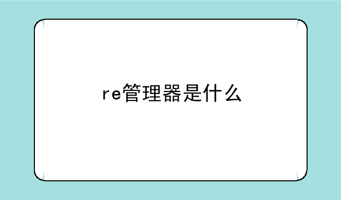 re管理器是什么