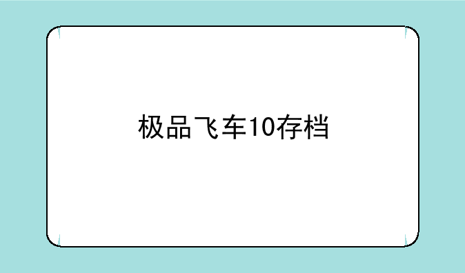 极品飞车10存档