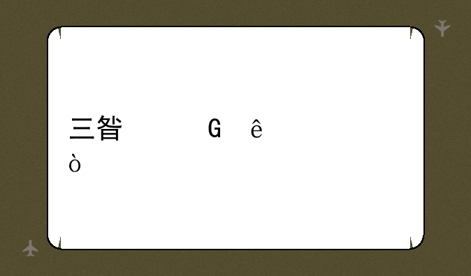 三星树人出装？