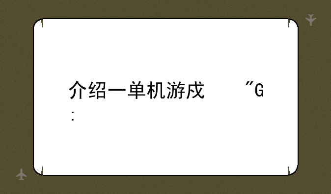 介绍一单机游戏我玩