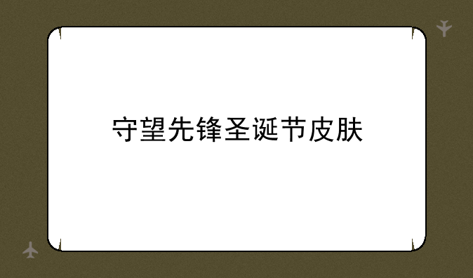 守望先锋圣诞节皮肤