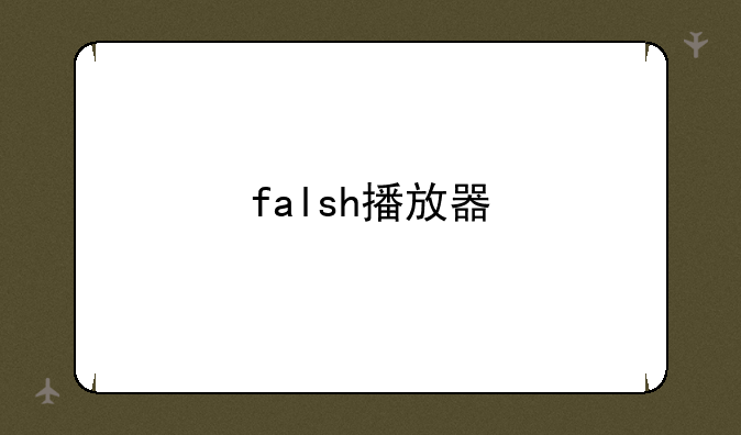 falsh播放器